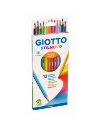 Etui met 12 kleurpotloden Giotto Stilnovo punt 3,3 mm